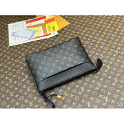 Louis Vuitton LV Pochette Voyage Souple Grey Black Bag 32x21x7.5cm - 2