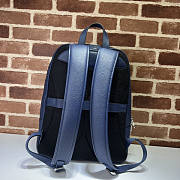 Gucci Large Jumbo GG Backpack Blue 32x42x16cm - 2