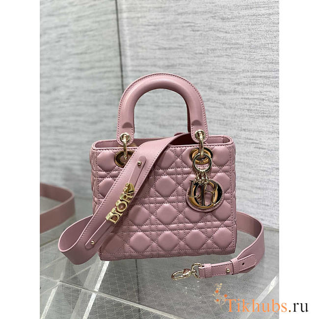 Dior Small Lady Dior My ABCDior Handbag Vintage Pink 20cm - 1