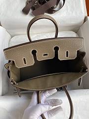 Hermes Birkin 25 Etoupe Silver Togo Bag 25cm - 5