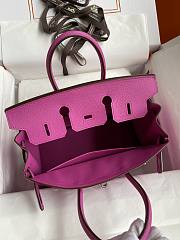 Hermes Birkin 25 Pink Silver Togo Bag 25cm - 4