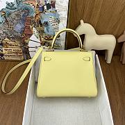 Hermes Kelly Bag 25 Light Yellow Togo Gold 25cm - 2