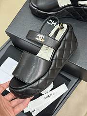 Chanel Black Sandal Heel - 3