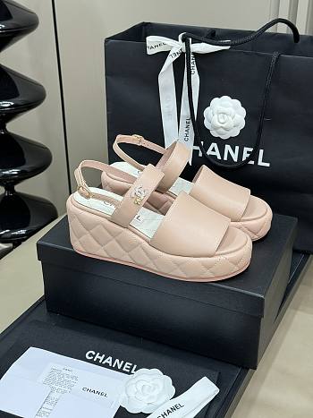 Chanel Pink Sandal Heel