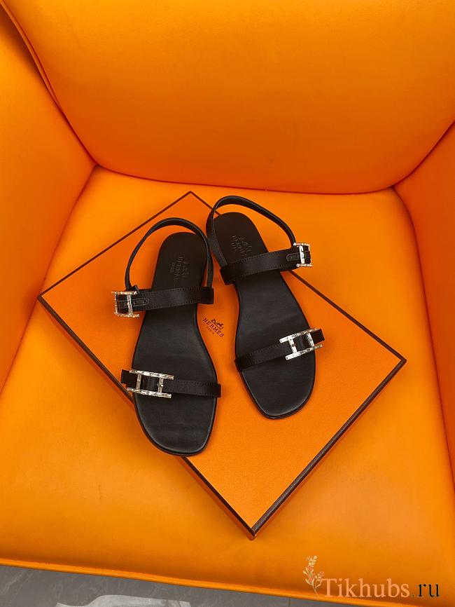 Hermes Black Sandal 01 - 1