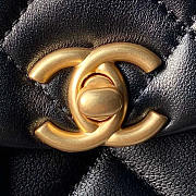 Chanel Flap Bag Handle Black Gold 18cm - 2