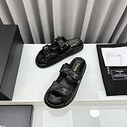 Chanel Lambskin Black Sandals - 4