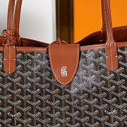 Goyard Anjou GM Bag Black Tan 40x20x34cm - 2