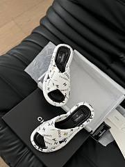 Chanel White Slides 03 - 5