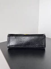 Balenciaga Crush Shoulder Bag Crocodile Black 31x20x12cm - 6