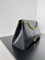 Balenciaga Crush Shoulder Bag Crocodile Black 31x20x12cm - 3