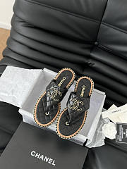 Chanel Black Slides 10 - 1