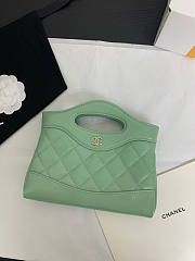 Chanel Nano 31 Green Bag 20.5x17.5cm - 4