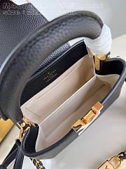 Louis Vuitton LV Capucines Black Bag 21x14x8cm - 6