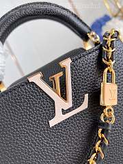 Louis Vuitton LV Capucines Black Bag 21x14x8cm - 4