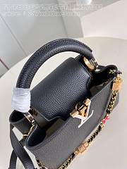 Louis Vuitton LV BB Capucines Black 27x18x9cm - 6