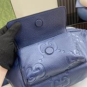 Gucci Jumbo GG Belt Bag Blue 28x18x8cm - 2