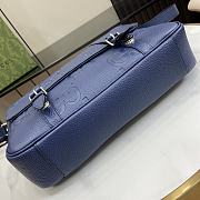 Gucci Jumbo GG Blue Medium Messenger Bag 31×24.5×5cm - 4