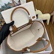 Hermes Steeple 25 Bag Capucine Écru Beige 25x23x15cm - 4