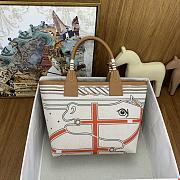 Hermes Steeple 25 Bag Gris Beige Écru 25x23x15cm - 4