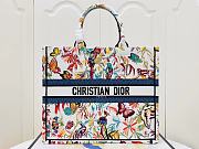 Dior Large Book Tote White Multicolor Fantastica 42 x 35 x 18.5 cm - 1