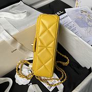 Chanel Flap Bag Yellow Gold 20.5x6.5x13cm - 6