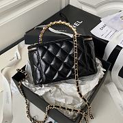 Chanel 24P Vanity Case Black Lambskin 17cm - 2