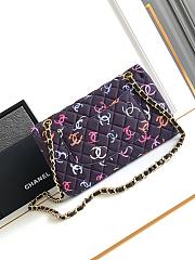 Chanel Medium Flap Bag Classic Bag 11.12 Fabric 25cm - 3