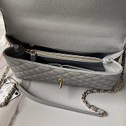 Chanel Coco Top Handle Grey Gold Bag 28cm - 3