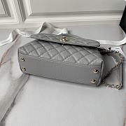 Chanel Small Coco Top Handle Gray Gold 23cm - 2