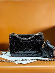 Chanel Mini Flap Bag Star Coin Mirror Black Metallic 12.5x19x5cm - 5