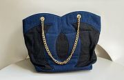 Chanel Shopping Tote Hobo Denim Bag 38×32.5x10cm - 4