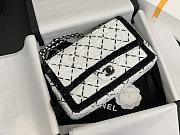 Chanel Medium 24P Flap Bag Sequin White Bag 25cm - 1