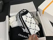 Chanel Medium 24P Flap Bag Sequin White Bag 25cm - 4