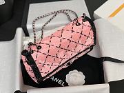 Chanel Medium 24P Flap Bag Sequin Pink Bag 25cm - 3