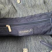 Chanel 22 Handbag Denim 35x37x8cm - 4