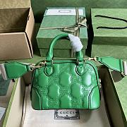 Gucci GG Matelassé Handbag Green 19x13x10cm - 2