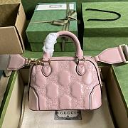 Gucci GG Matelassé Handbag Pink 19x13x10cm - 5