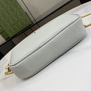 Gucci GG Marmont Mini Shoulder Bag Grey 18.5x11x4cm - 6