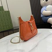 Gucci Jackie Notte Mini Bag Orange 19.5x18x3.5cm - 4