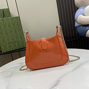 Gucci Jackie Notte Mini Bag Orange 19.5x18x3.5cm - 3