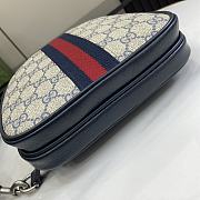 Gucci Ophidia GG Crossbody Bag Blue 26x19x4.5cm - 2