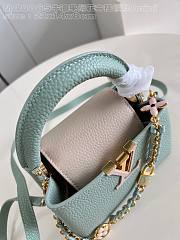 Louis Vuitton LV Mini Capucine Jade Green 21x14x8cm - 3