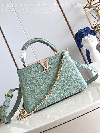 Louis Vuitton LV Capucines BB Jade Green 26.5 x 17.5 x 9 cm