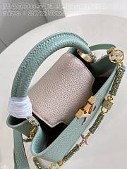 Louis Vuitton LV Capucines BB Jade Green 26.5 x 17.5 x 9 cm - 4