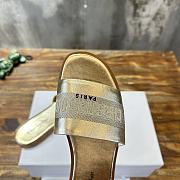 Dior Dway Slide Gold Calfskin - 4