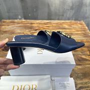 Dior Forever Heeled Slide Blue Calfskin 5cm - 4