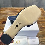 Dior Forever Heeled Slide Blue Calfskin 5cm - 3