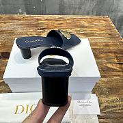 Dior Forever Heeled Slide Blue Calfskin 5cm - 2