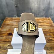 Dior Forever Heeled Slide Beige Calfskin 5cm - 3